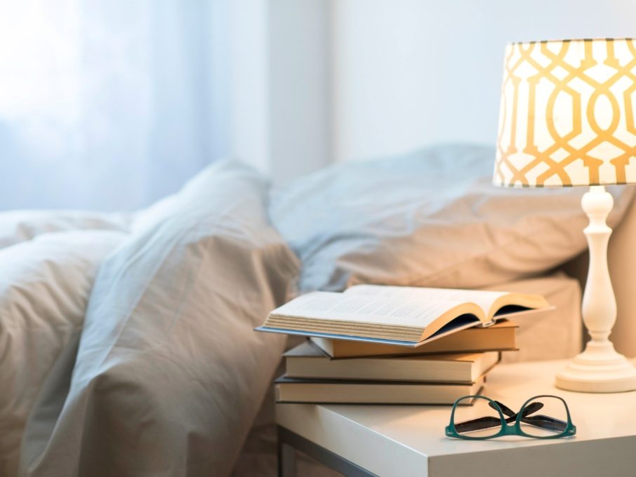 Nightstand accessories for good sleep routine