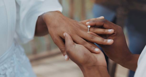 Proposal hands ring